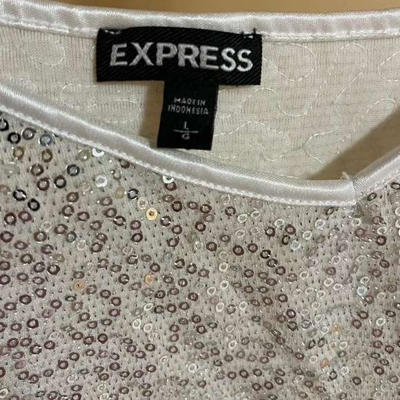 Express white and silver tank top - Picture 4 of 4